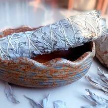 Rattan Material-Whit Sage & Dragon's Blood Sage Incense Set(1/3pcs) Rattan Smudge Stick Wands | Complete Guide | Wood Material, Spice Scent, Air Purifying Incense Or Cleansing