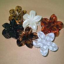 1/3/6/12 Kit Summer Flower Clip Large Hair Clips Beach Holiday Flower Barrettes - 130-4 - Xem 2