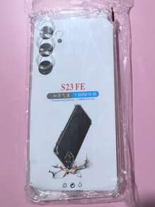 1pc Transparent Four-Corner Anti-Drop Case, Compatible With Samsung Series, Samsung Phone Transparent Four-Corner Anti-Drop Case, Phone Case, Protective Cover, Phone Shell, Phone Sleeve, Anti-Drop Phone Case, Transparent Phone Case, Minimalist Phone Case, Solid Color Phone Case, Transparent Phone Case, TPU Phone Case Anti-Drop (Military-Grade Anti-Drop)