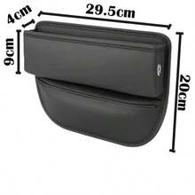 Wypełniacz szczelin w fotelu samochodowym, skórzany schowek na fotel samochodowy z uchwytem na kubek, uniwersalny organizer na szczeliny w fotelu, regulowany schowek na fotel. Przed zakupem zmierz szczelinę między schowkiem w samochodzie a środkiem foteli z przodu i z tyłu. Aby idealnie dopasować, szczelina powinna wynosić co najmniej 3 cm.