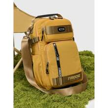 Multi-Pocket Zipper Chest Bag, Side Pouch, Lightweight Durable Design Multi-Functional Zipper Belt Bag, Casual Solid Color Sling Bag For Outdoor Adventure - Small New Grey - View 7