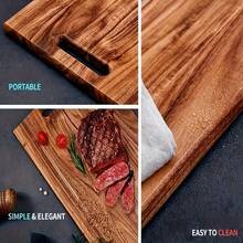 1pc Rosewood Cutting Board, Cheese Board, Meat, Cheese, Bread, Vegetable And Fruit Platter, Home & Dorm Chopping Board, Kitchen Gadget, Chef Gift, Housewarming Gift, Ideal For Weddings, Gatherings, Parties, Holidays - Ginger - View 2