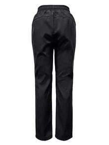 女士防风防水户外工装裤 - 轻便直筒徒步裤，带拉链口袋，软壳徒步慢跑裤，适合春秋季慢跑、登山、背包旅行和旅行