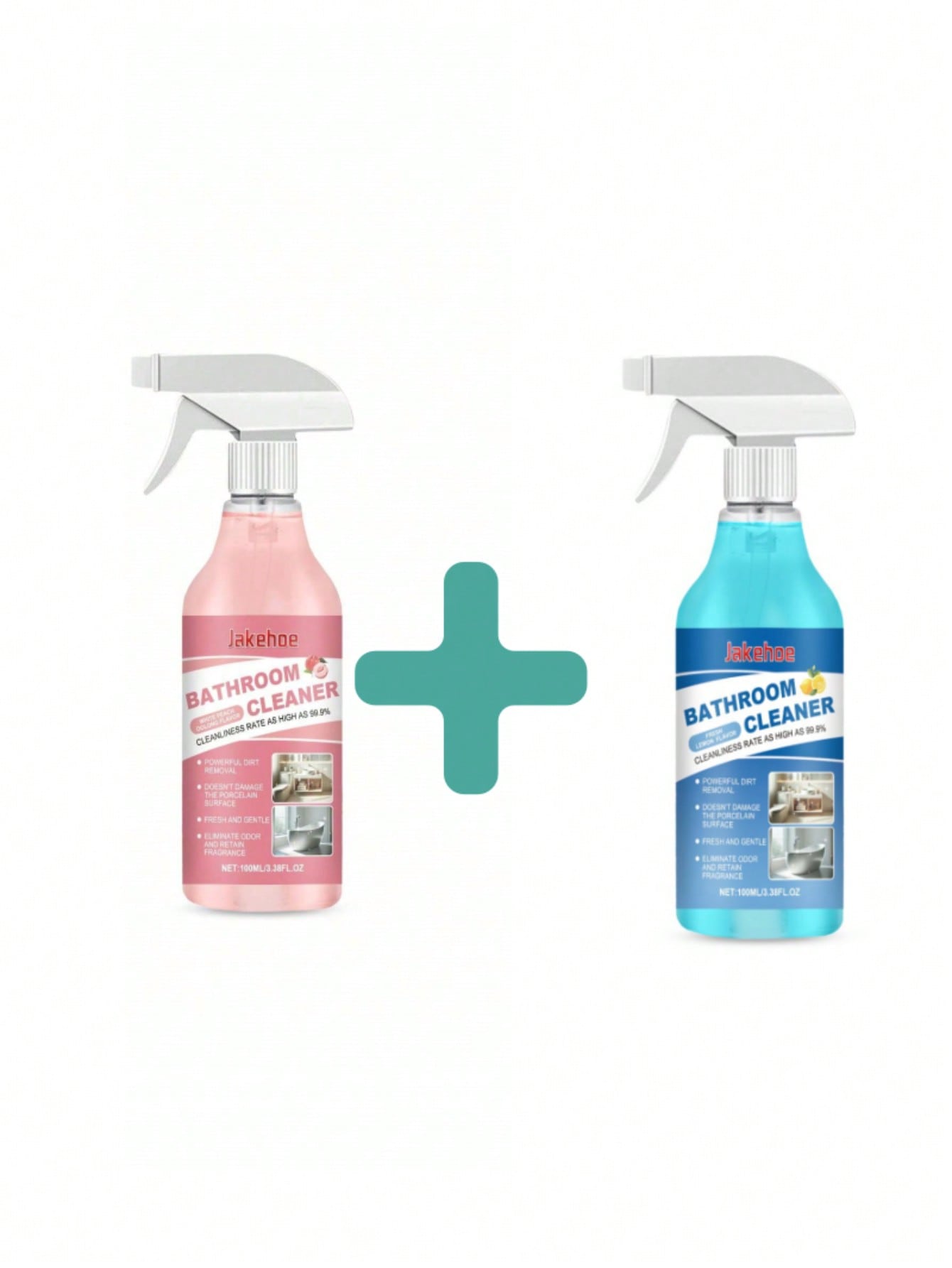 منظف حمام 100مل، مزيل بقع الحمام والأحواض الزجاجية...