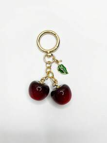 1 件时尚优雅樱桃吊坠，女士手提包装饰，单肩包配件，手提包吊饰，钥匙扣，学校背包装饰，汽车钥匙圈，旅行配件，节日礼物，圣诞礼物，适合搭配各种包包 - 彩色 - 查看 12