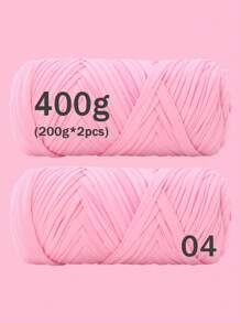 1/2pcs Premium T-Shirt Yarn - 200g/Pc High Elastic Cord Yarn, Soft & Stretchy Polyester Yarn For Vibrant Crochet Projects, Ideal For Home Decor DIY Crafts Like DIY Weaving, Crochet Projects, Handmade Weaving Bags, Baskets, Blankets, Mats, Shoes, Slippers, Cushions, And Dolls, Multicolor Yarn, Polyester Yarn, Acrylic Yarn, Knitting Accessories,