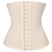 Breathable Hollow Design 3-Row Buckle Waist Trainer, Suitable For Sports And Shaping - Multicolor - View 13