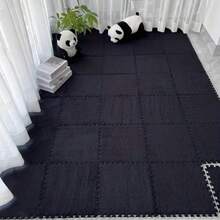 30 szt. grubych, pluszowych, tkanych dywaników do sypialni, maszynowo tkane dywaniki z krótkim włosiem z octanu winylu, włókna poliestrowego i podkładu EVA, zmywalne dywaniki z motywem kwiatowym, odpowiednie do salonu, garderoby i okien wykuszowych – łatwe w utrzymaniu, idealne na Boże Narodzenie, Halloween, Wielkanoc, Święto Dziękczynienia, wystrój domu