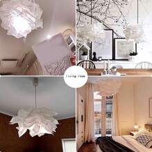 1 件云朵灯罩 DIY 装饰纸形灯罩 适用于吊灯吊坠婚礼客厅卧室家居装饰 - 彩色 - 查看 7