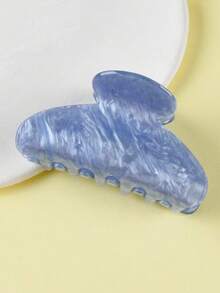 1个时尚亚克力爪夹，简约大理石纹发爪发饰，时尚发夹，优雅发饰 - 彩色 - 查看 4