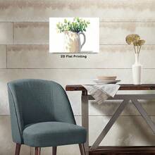 1pc 30*40cm(12x16inch) Canvas Framed Wall Art Kitchen Sage Green Plant Poster Modern Canvas Print Framed Wall Art Painting Ready To Hang Office Living Room Home Decor Picture Artwork Decor.Stretched And Framed Ready To Hang.