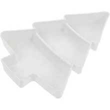 1 Stück Weihnachtsbaum-förmiger Teller Appetizer Tablett Unterteilung Tablett Snack Servierplatte Obst Süßigkeiten Nüsse Dessert Behälter Speiseplatte, geeignet für Feiertagsparty Dekoration Weihnachten Weihnachtsdekorationen Weihnachtspyjamas Weihnachtsgeschenke Weihnachtsdekoration