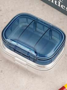 Portable Weekly Pill Box Large Size Waterproof Airtight Medicine Storage Case For Daily Morning, Noon And Night, Compact