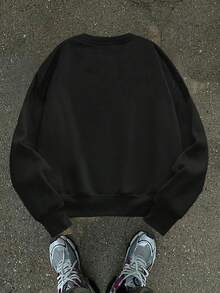 1PC Teen Boy Splatter - Element Sweatshirt, Comfortable, Spring Autumn Street Shopping And Gathering & Personalized Style