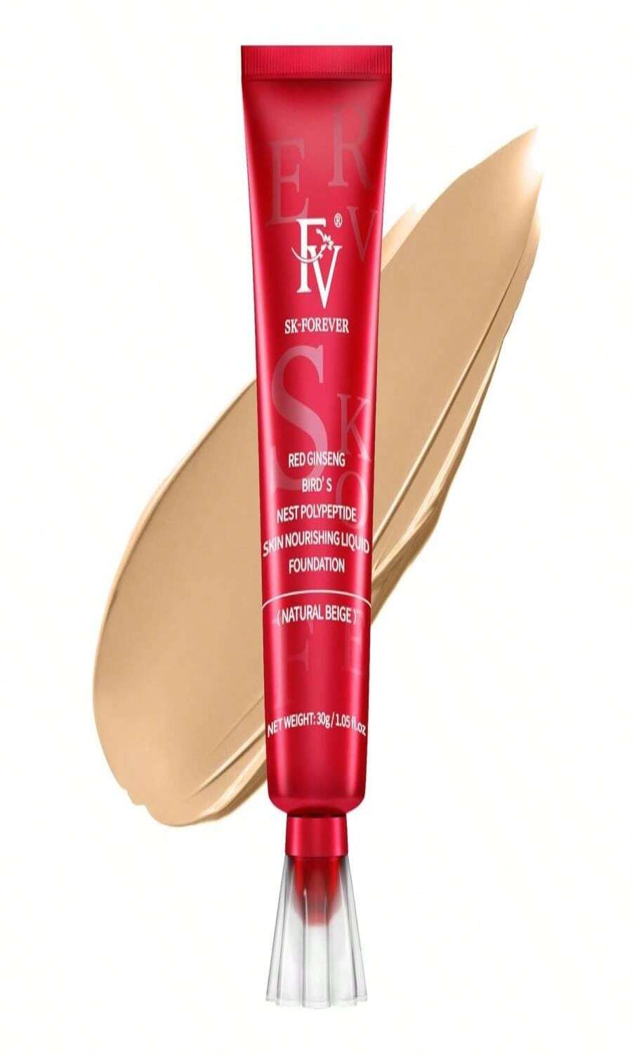 FV Waterproof Foundation, Medium Coverage, Oil-Free &Amp; Long Lasting, Lightweight, Matte Foundation For Oily_Normal Skin, Transfer Proof Liquid Foundation Makeup, 30g, Natural Beige