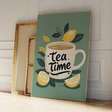 1pc Modern Tea Time Citrus Serenity Beverage Wall Art Prints Canvas Painting Poster Picture For Living Room Restaurant Home Decor No Frame