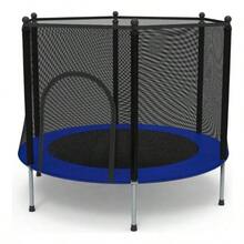 Trampolin Brincolin Infantil Red De Seguridad 1.40mts Niños - Negro-Negro - Ver 5