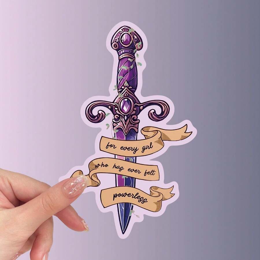 For Every Girl Who Has Ever Felt Powerless Sticker, Bookish Stickers Romance Books Fantasy, Waterproof Die-Cut Vinyl, Sticker For Kindle - Multicolor - View 1