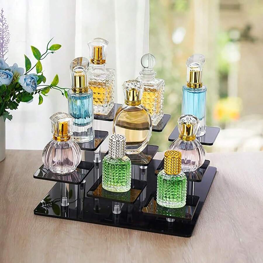 1 pièce Présentoir acrylique transparent, organisateur de rangement pour bijoux et cosmétiques, support pour figurines et boîtes surprises