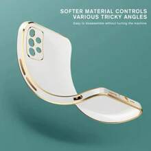 1pc Electroplated Solid Color Straight Edge Durable Matte Comfortable Full Coverage Phone Case Compatible With IPhone 11/12/13/14/15/16/Galaxy S24 FE/ 16 Pro Max/ Edge 30/Redmi Note 13 Pro+/Infinix Smart 8/Infinix Hot 40i/Spark 20/Spark 20C/Spark Go 2024/Honor X8 6D Waterproof Shockproof Anti-Fall Scratch Resistant - Pink - View 7