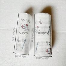 100pcs Pack Thickened Absorbent Slouchy Cloth, Kitchen Absorbent Paper, Reusable, Strong Water Absorption, Thickened Design, Super Degreasing, Replacing Traditional Dishcloth | Dry & Wet Dual-Use, Non-Greasy, Non-Shedding, No Residue - Multicolor - View 10