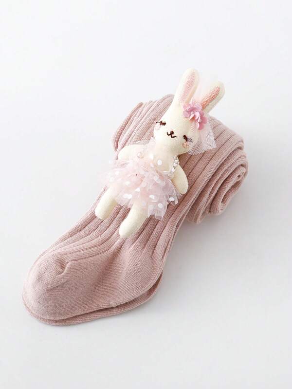 1pc Girls' Tights, Spring/Autumn Baby Leggings