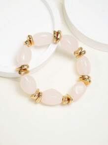 1pc Fashionable Vintage Bohemian, Exaggerated Thick Acrylic Beaded Bracelet, (Can Be Freely Matched Into Multiple Stacked Bracelets), Suitable For Women, Couples, Parties, Daily Wear, Luxury & High-End