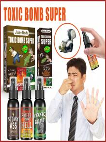 Multi-Scent Fart Spray. April Fool's Prank Liquid Toy, Gag Stinky Entertainment Poop Bomb Scent, It Can Be Hidden In Bottles, Pranks, Stinky, Obvious Effects, Effective Prop In Pranks.
