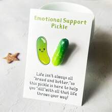 1pc Fun Pocket Hug Resin Cartoon Pickle Card, Warm Hug Encouragement For Family And Friends, Birthday Holiday Gift With Uplifting Message - Unique, Quirky, And Heartwarming Way To Show You Care,Christmas Mother's Day Graduation - Multicolor - View 10