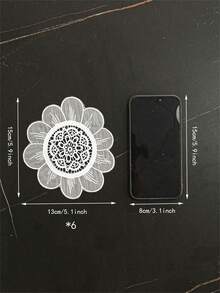 1pc Kitchen/Dining Room/Living Room Decorative Table Mat, Embroidered, Heat Resistant, Scratch Proof, Dust Proof, Suitable For Weddings, Parties, Gifts, Birthdays