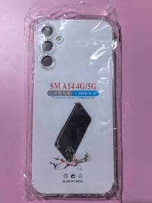 1pc Transparent Four-Corner Anti-Drop Case, Compatible With Samsung Series, Samsung Phone Transparent Four-Corner Anti-Drop Case, Phone Case, Protective Cover, Phone Shell, Phone Sleeve, Anti-Drop Phone Case, Transparent Phone Case, Minimalist Phone Case, Solid Color Phone Case, Transparent Phone Case, TPU Phone Case Anti-Drop (Military-Grade Anti-Drop)