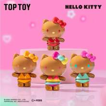 Miniso TOPTOY Summer Rainbow Candy Hello Kitty Desenho Animado Decoração de Mesa Enfeite