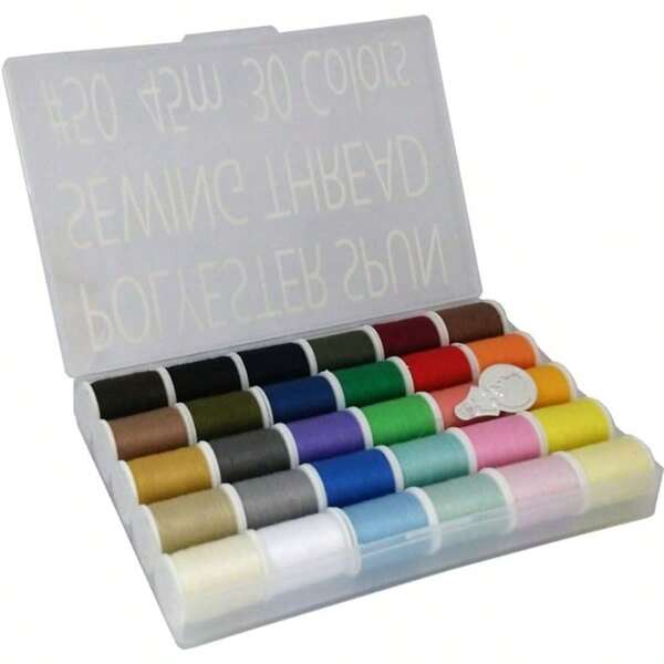 LEONIS 30 Color Handy Polyester Sewing Threads 45 M 50 Yds Each [ 93011 ]