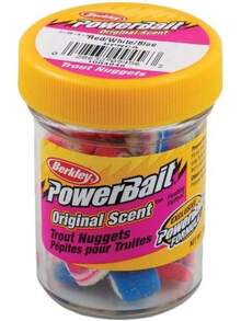 Nuggets de trucha Berkley Powerbait con aroma original - Blanco y azul - Ver 2
