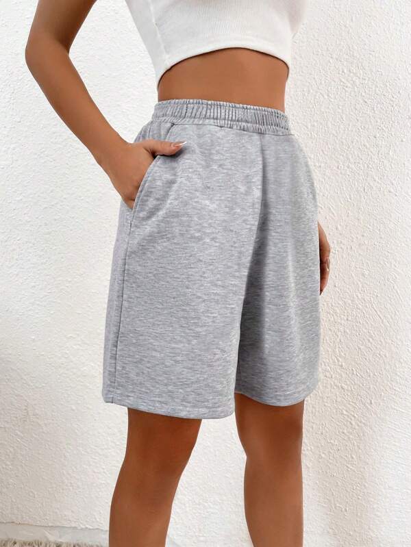 1 Stück Mädchen/Teenager bequeme & süße, locker sitzende Taschen Lässig Milchseide Shorts, geeignet für Frühling, Sommer und Herbst