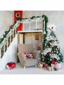 10 Stücke künstliche Glitzer Kiefernnadel Blumenanordnung, Weihnachtsbaum Dekoration, geeignet für Weihnachtsferien Dekoration