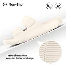 estiloMukinrch - Sandalias ortopédicas unisex para adultos, con soporte de arco, fascitis plantar, para recuperación, pantuflas de almohada para interiores y exterioresVersión mejorada - Beis - Ver 10