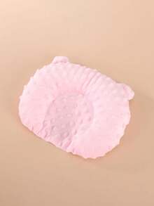 Comfortable U-Shaped Cartoon Design Small Dog Sleeping Mat - Warm Deep Sleep Accessory, Polyester Fleece, Solid Pattern, Oval Shape