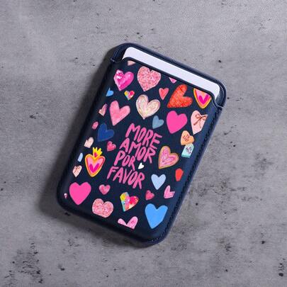 Carry Love Everywhere: Colorful Heart - Filled Card Holder