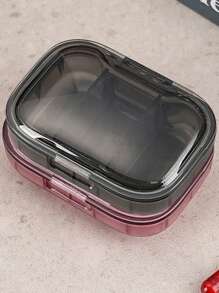 Portable Weekly Pill Box Large Size Waterproof Airtight Medicine Storage Case For Daily Morning, Noon And Night, Compact