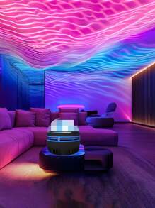 USB Dynamic Water Ripple Projector Light With Remote Control – Vibrant RGB LED Night Projection For Home Decor, Entertainment, And Romantic Ambiance, Safe & Durable ABS Plastic, Entertainment Lighting | Water Ripple Effect | Abs Plastic Body