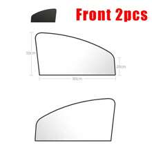 2/4pcsCar Side Window Sun Shade Magnetic UV Protection Curtains Sun Shield Cover Double Sides Auto Window Protector Cover Accessories