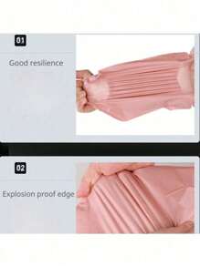 50/20/10pcs Thick Waterproof Solid Pink Packaging Bags, Simple Multipurpose Bags Suitable For Gift Bags, School, Office, Transportation And Mailing Back To School, Courier Storage Bags, Logistics Packing Bags, Clothing Courier Packaging Bags, Various Sizes Available