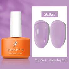 Tonitu g. Tonitu G 7ml Gelee Gel Nagellack - Nude Pink Rose Lila Rot Grau Burgund Braun, Abweichbar, UV/LED Aushärtung, transluzentes mintgrünes milchiges semi-permanentes Gel Nagellack für Maniküre Zuhause Salon & Nagelkunst, Geschenk für Frauen Nägel - Verschiedenfarbig - Übersicht 4