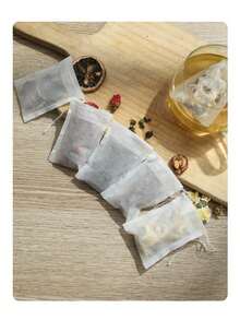 100/200PCS Non Woven Drawstring Tea Bag Disposable Tea Bag Vanilla Bag Soup Bag Used For Brewing, Cooking Kitchen Tools Back To School