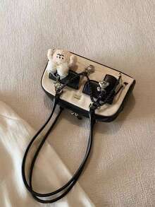 面包狗冷萃咖啡枕头包 高端感单肩包 女士波士顿包 - 米色 - 查看 2