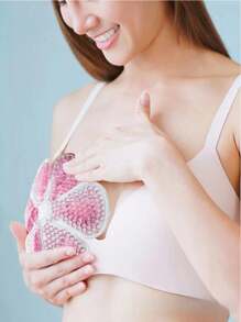 2 件可重复使用的冷冻胸垫，双面设计冷却凝胶垫，日常护理工具，多功能冷热敷凝胶珠胸垫，用于胸部放松和缓解，冷热胸部凝胶垫，送给女性的绝佳礼物