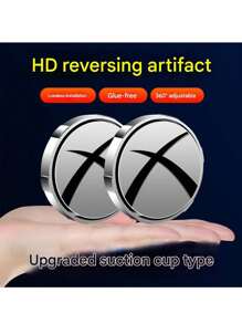 1pc Car Rearview Mirror Small Round Mirror Reversing Artifact Blind Spot HD Waterproof Auxiliary Mirror 360 Degree Multi-Function Mirror Car Rearview Mirror Has Suction Cup Type, Sticky Small Round Mirror Reversing Auxiliary Artifact Ultra-Clear Reflective Blind Spot Large Field Of View Wide Angle Car Universal