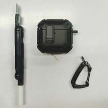 黑色防摔保护套，兼容苹果蓝牙耳机，防刮耐磨，防摔保护，附赠清洁刷 - 附清潔筆 - 查看 10