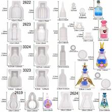 Small Bottle Container And Stopper UV Resin Epoxy Silicone Mould Jewellery Casting 6 Trays Set